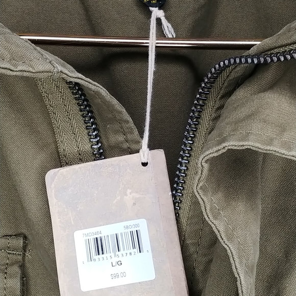 Lucky Brand M-65 Field Jacket Burnt Olive Large - Picture 6 of 8